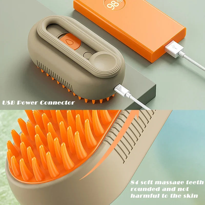 Brosse Vapeur 3-en-1 pour Chiens et Chats — Pawlyva