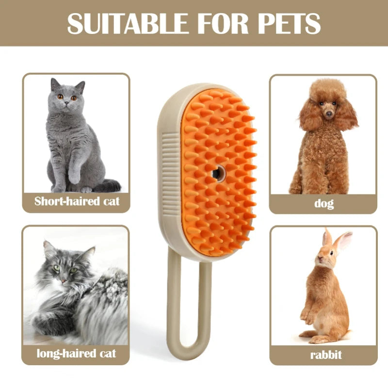Brosse Vapeur 3-en-1 pour Chiens et Chats — Pawlyva