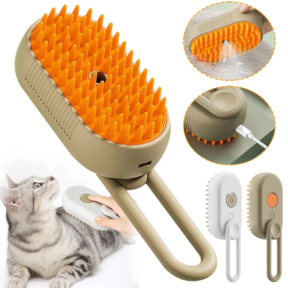 Brosse Vapeur 3-en-1 pour Chiens et Chats — Pawlyva